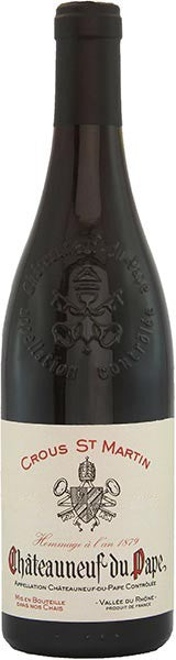 2022 Crous St Martin Châteauneuf du Pape “Hommage á l’an 1879”, Rhone Valley, France