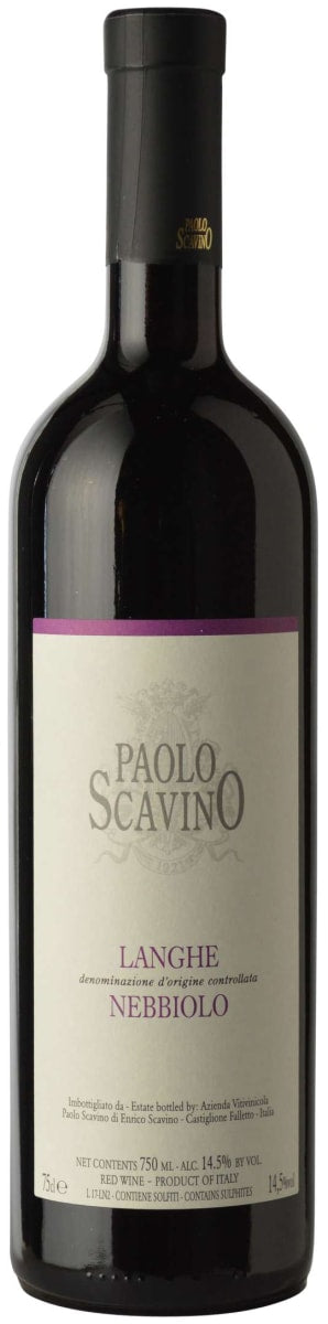 2021 Paolo Scavino Langhe Nebbiolo, Piedmont, Italy