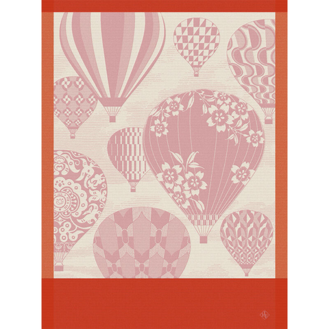 Le Jacquard Français, Cappadoce Pink Tea Towel, 24x31, 100% Cotton