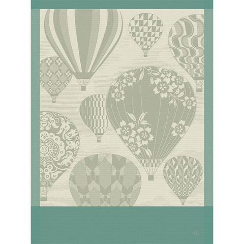 Le Jacquard Français, Cappadoce Green Tea Towel, 24x31, 100% Cotton