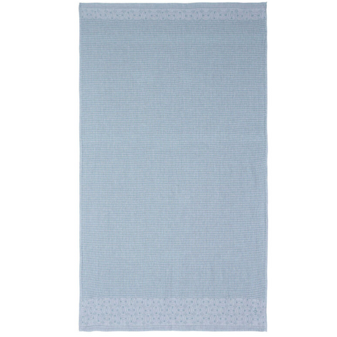 Le Jacquard Français, Lula Blue Ice Guest Towel 12x20, 100% Cotton