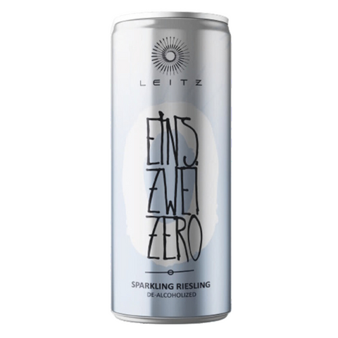 NV Weingut Leitz "Eins Zwei Zero" Sparkling Riesling, Rheingau, Germany Non-Alcoholic (250mL Can)