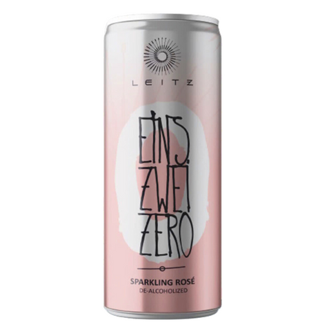 NV Weingut Leitz "Eins Zwei Zero" Sparkling Rose, Rheingau, Germany Non-Alcoholic (250mL Can)