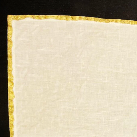 Bertozzi, Burned Golden Napkin, 20x20