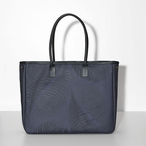 Le Jacquard Français, Palme Blue Shoulder Bag (vide)