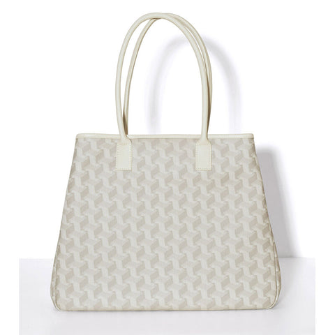 Le Jacquard Français, Picto Beige Shoulder Bag
