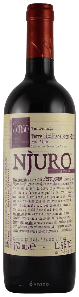 2016 Il Censo "Njuro" Terre Siciliane Rosso, Sicily, Italy