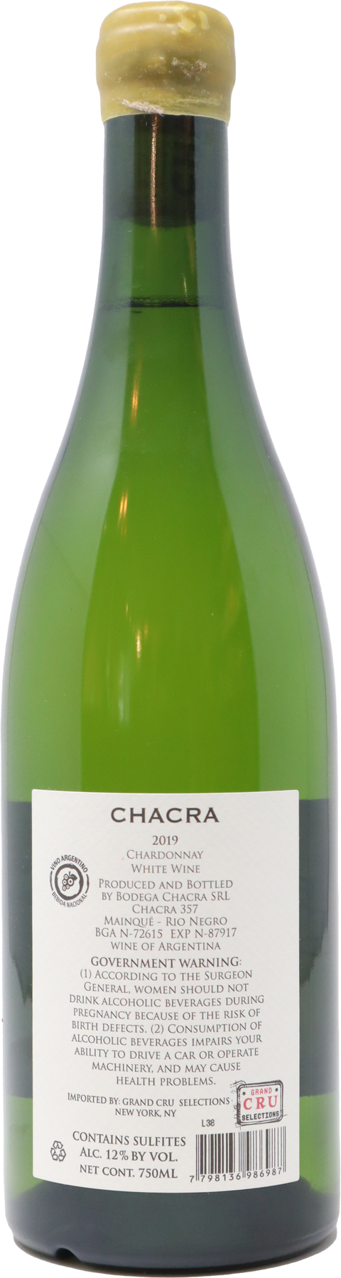 2022 Bodega Chacra Chardonnay "Chacra", Patagonia, Argentina