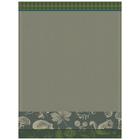 Le Jacquard Français, Dans Les Bois Green Hand Towel, 24x31, 100% Cotton