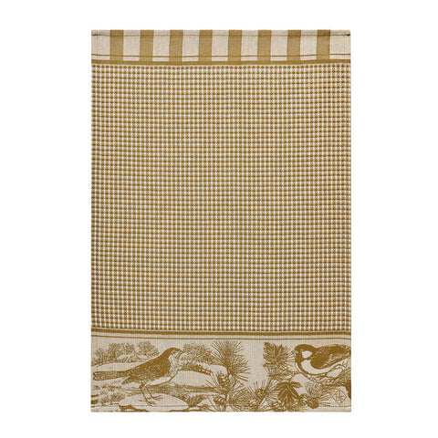Le Jacquard Français, Mélodies Beige Hand Towel, 15x21, 100% Cotton