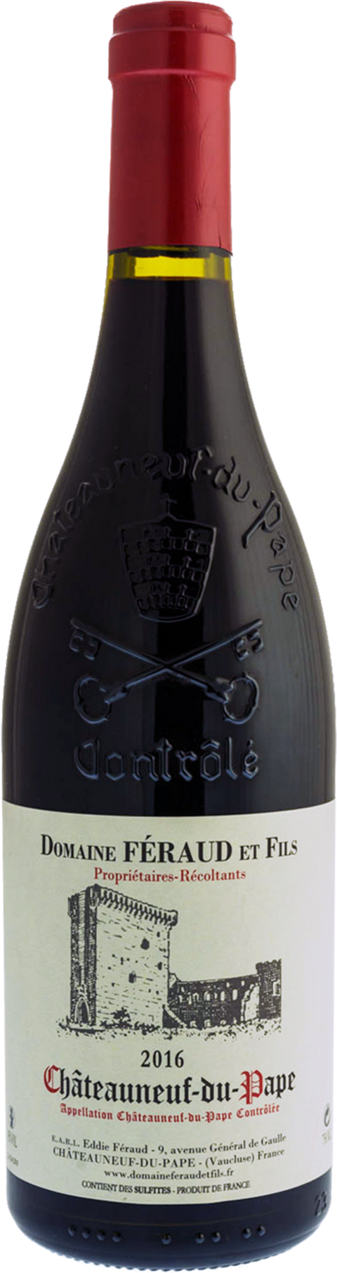 2016 Domaine Feraud Et Fils Chateauneuf Du Pape Rouge, Rhone Valley, France