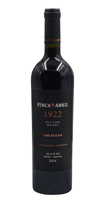2018 Finca Abril Malbec Gran Reserva “1922”, Mendoza, Argentina