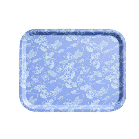 Le Jacquard Français, Essentiel Graphique Blue Tray, 14x11, 100% Wood