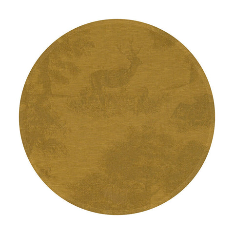 Le Jacquard Français, Souveraine Gold Placemat, 15", 100% Linen