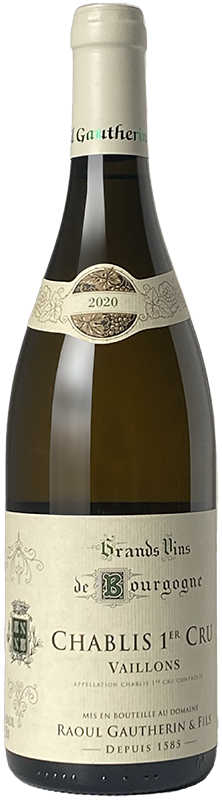 2020 Raoul Gautherin Chablis 1er Cru "Vaillons", Burgundy, France