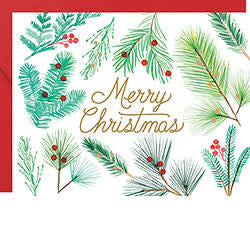 Merry Christmas Branches Card