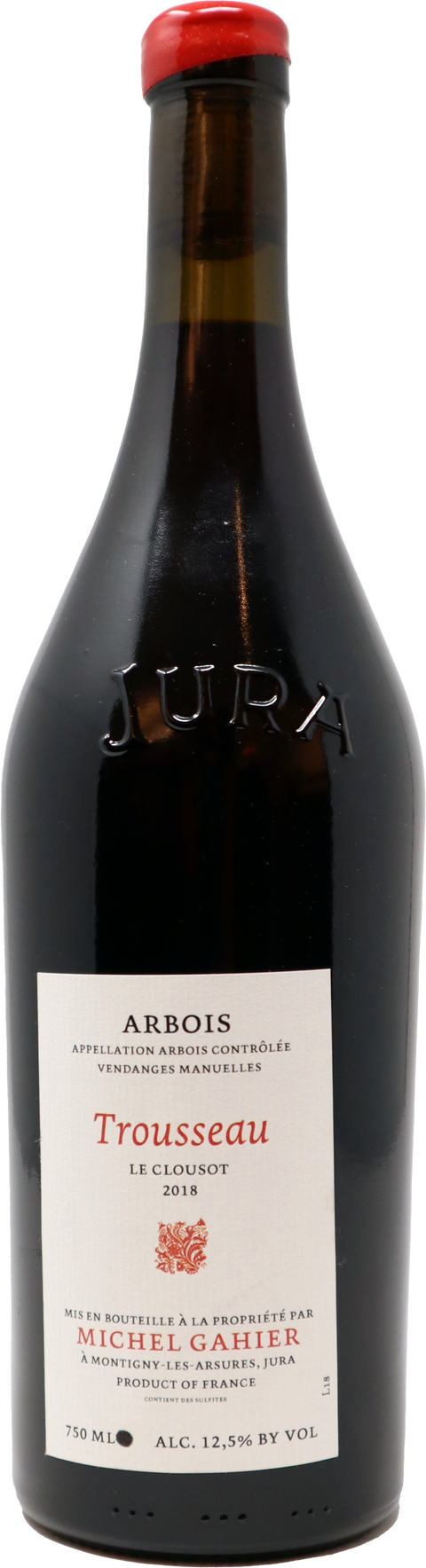 2020 Michel Gahier Arbois Rouge Trousseau "Le Clousot", Jura, France
