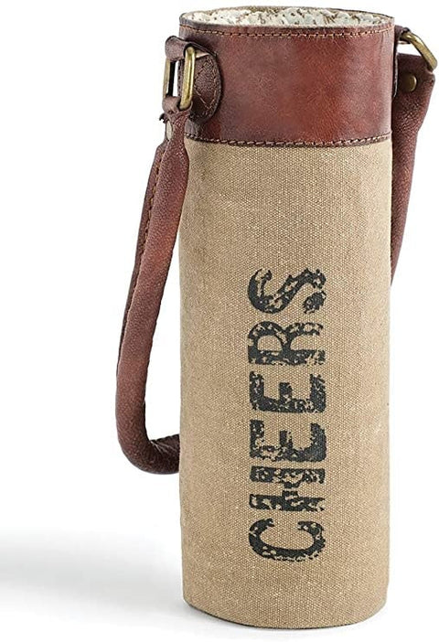 Cheers Leather Wine Tote