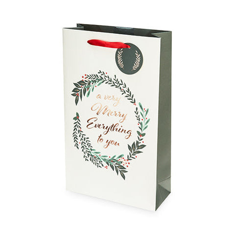 Merry Everything Double-Bottle Wine Bag