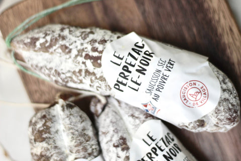 Le Perpezac-Le-Noir Saucisson Au Poivre Vert, "Green Peppercorn Village Sausage", Corrèze, France 250g