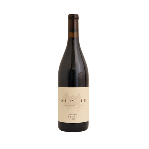 2018 DuPuis Wines Syrah "Baker Ranch", Anderson Valley, California