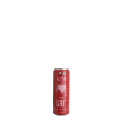 NV Greenbar Hibiscus "Un-Spritz" Sparkling Cocktail, California, USA (12oz can) Non-Alcoholic