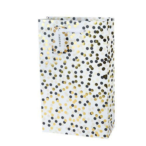 Tuxedo Dots Double Wine Bag