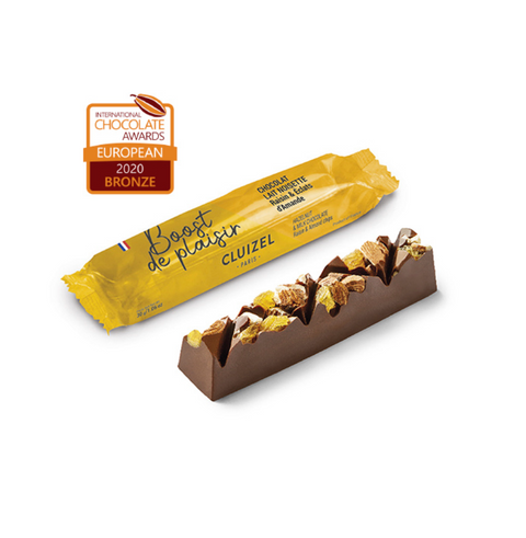 Michel Cluizel, "Boost de Plaisir" Mini Chocolate & Nut Bar 1.06oz