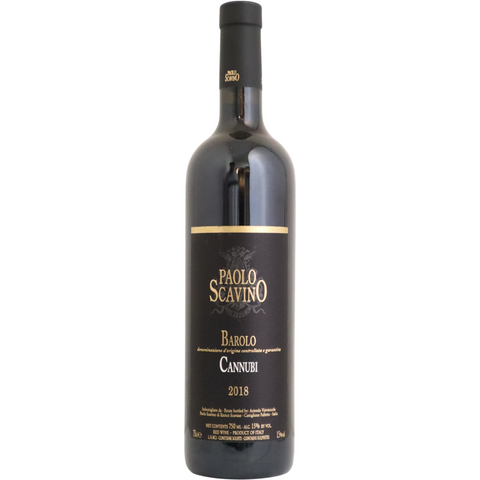 2018 Paolo Scavino Barolo "Cannubi", Piedmont, Italy