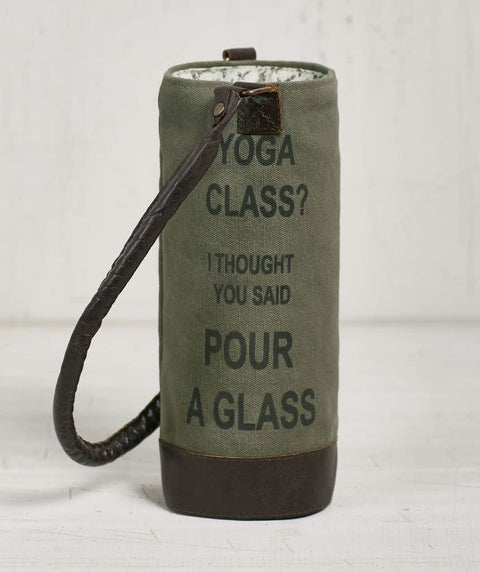 Yoga Class Wine Tote