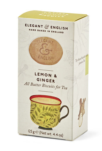 Elegant & English Lemon & Ginger Biscuits