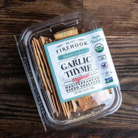 Firehook Garlic-Thyme Crackers 5.5oz
