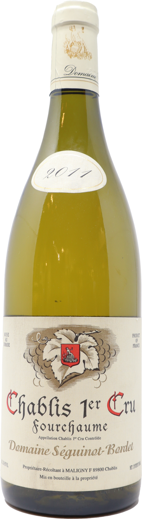 2021 Domaine Seguinot-Bordet "Fourchaume" 1er Cru Chablis, Burgundy, France