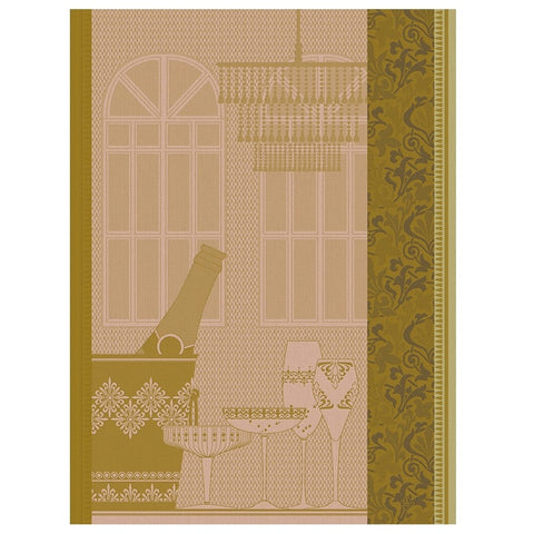 Le Jacquard Français, Ambiance Bulle Grapefruit Tea Towel, 24x31, 100% Cotton