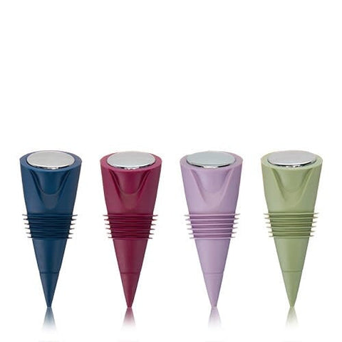 Cone™: Silicone Bottle Stoppers, Set of 2 in Assorted Colors