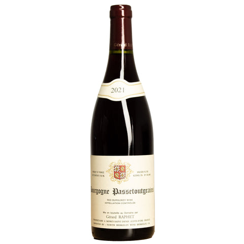 2021 Domaine Gérard Raphet Bourgogne Passetoutgrains, Burgundy, France
