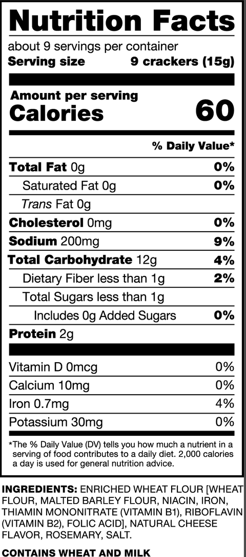 34 Degrees Rosemary Crisps Crackers, 4.5 oz