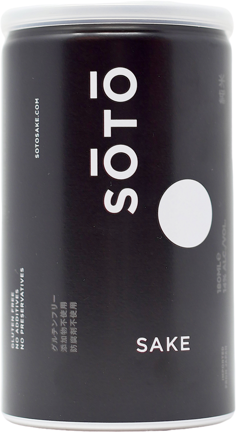 Soto Sake Junmai 180ml Can (can format)