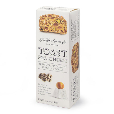 Fine Cheese Co. Toast for Cheese | Apricots, Pistachios & Sesame seeds (3.5 oz)