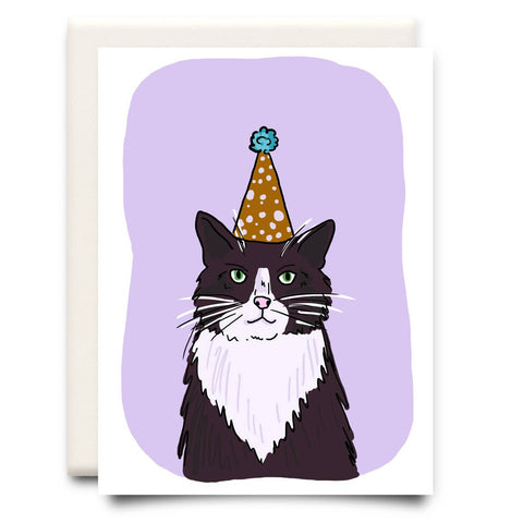 Cat in a Hat, Birthday Greeting Card