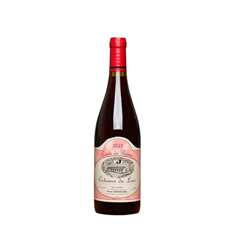 2025 Pascal Janvier Cuvée du Rosier, Coteaux du Loir, France, 750mL — full bottle on a transparent background