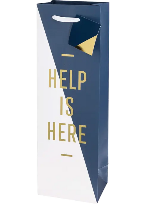 Help Is Here Wine Bag by Cakewalk