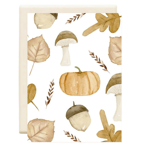 Fall Pattern, Greeting Card