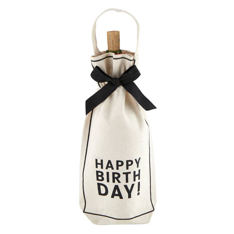 Happy Birthday Cloth Wine Bag