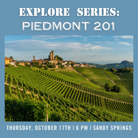 Explore Series: Piedmont 201 Tasting - October 17th - Sandy Springs