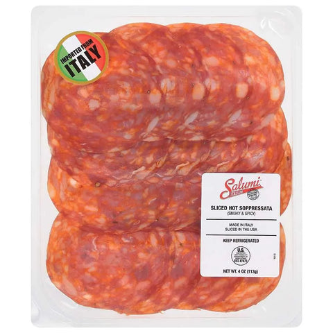 Salumi Italiani, Sliced Hot Soppressata, Italy -4 oz