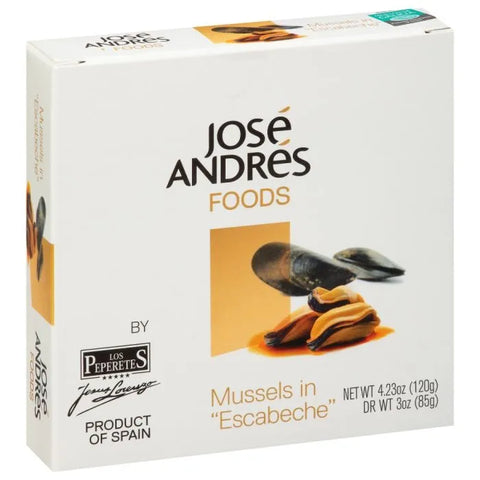 José Andrés Foods Mussels in Escabeche, 4.23 oz