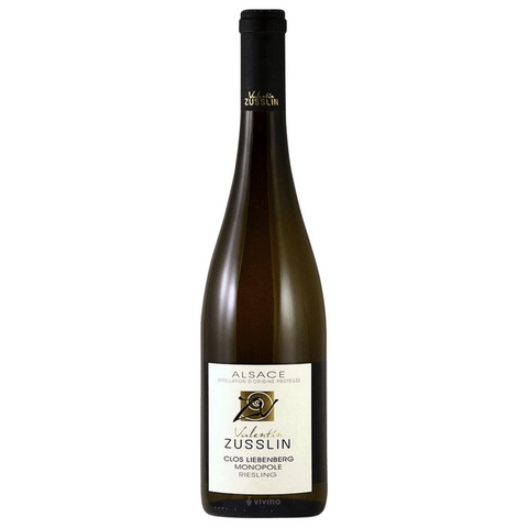 2018 Domaine Valentin Zusslin Riesling, Clos Liebenberg Monopole, Alsace, France