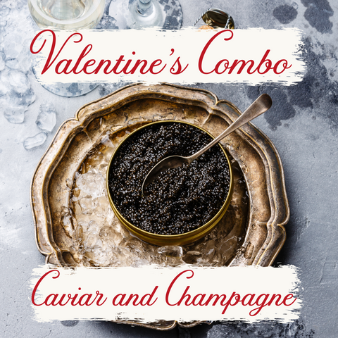 Valentine's Combo - Champagne and Caviar, Perfect for Two!♥️