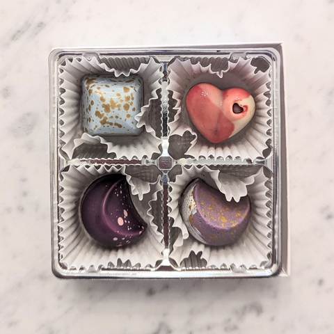 Jardí, Valentine's Day Chocolate 4 pack Box
